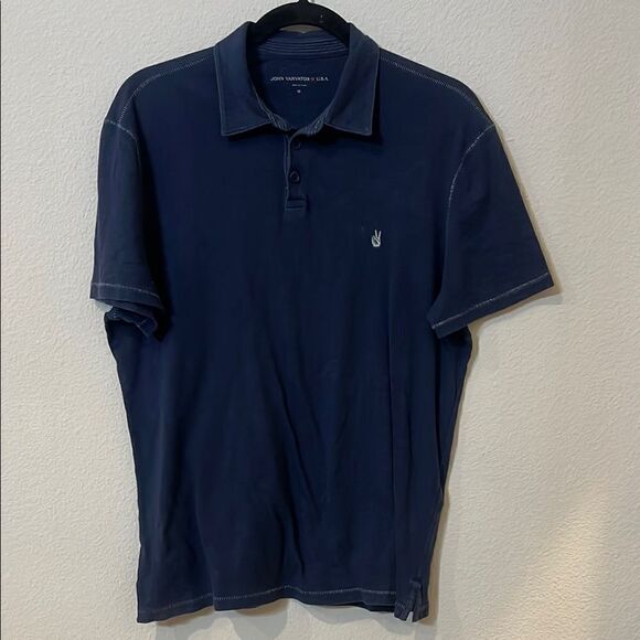 John Varatos Men's Navy Polo Shirt - Picture 1 of 3